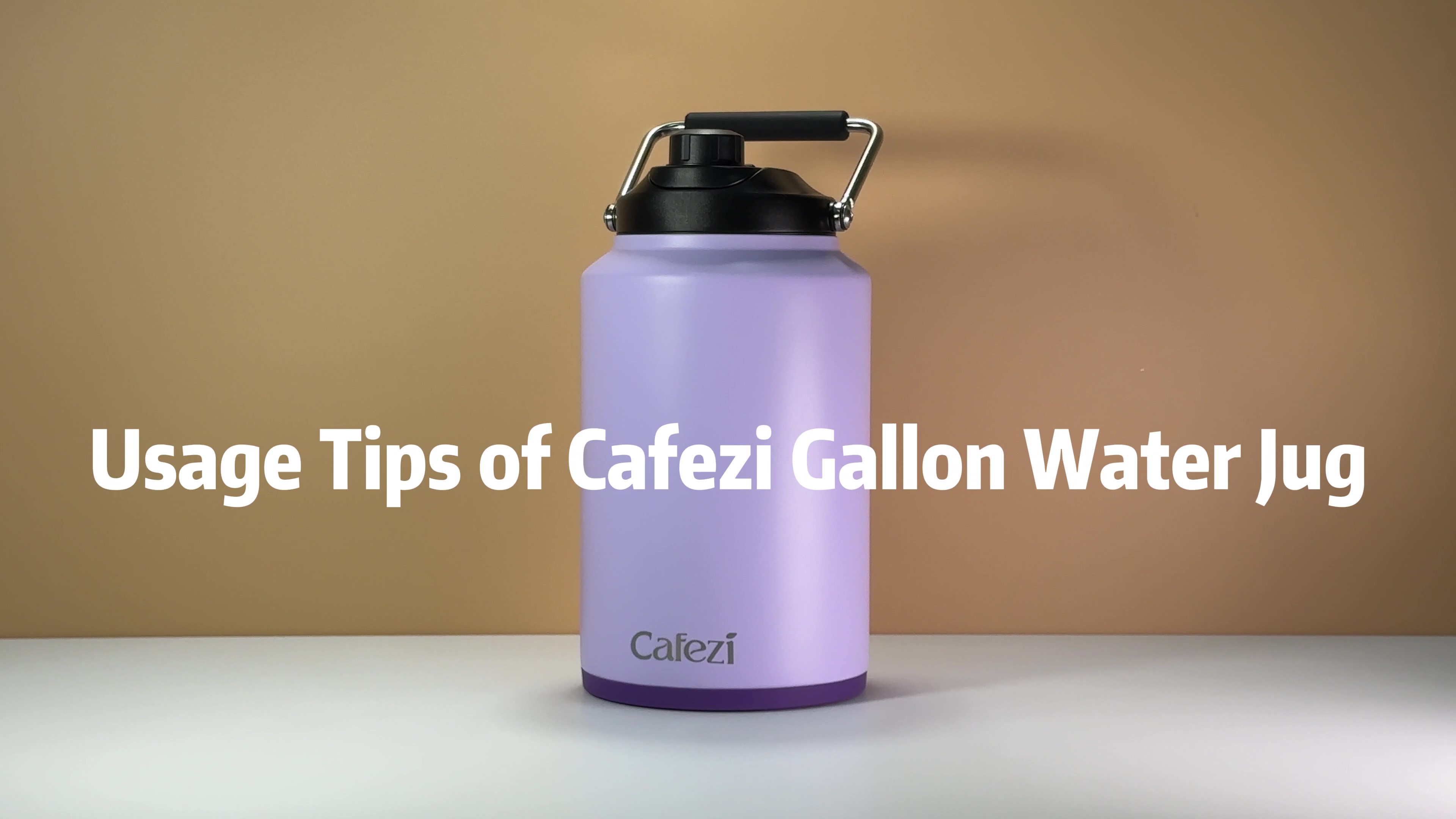 Amazon.com: Cafezi 1 Gallon Water Jug, 2-in-1 LID, Flip Straw and